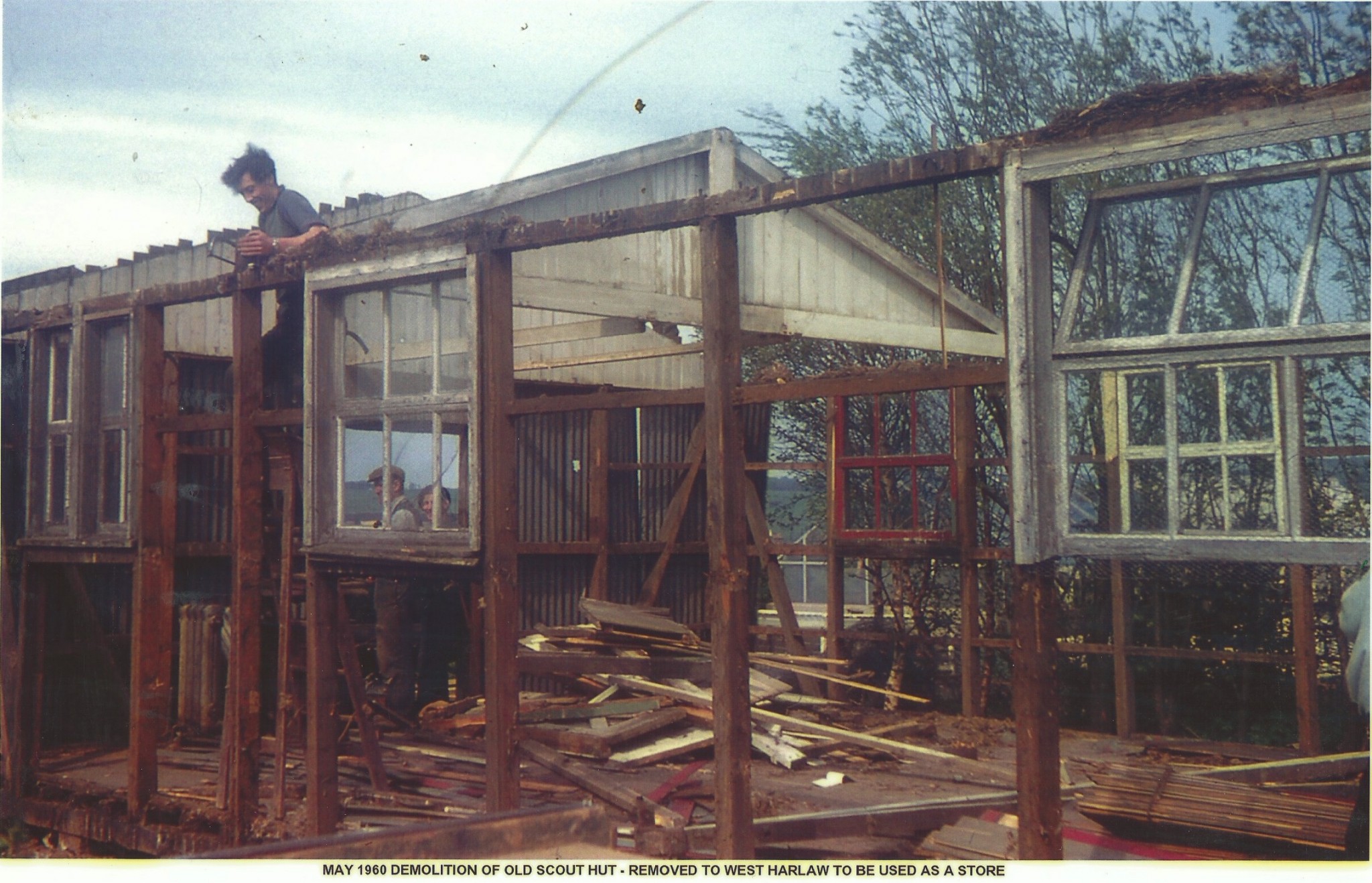 Demolition of old scout hut
