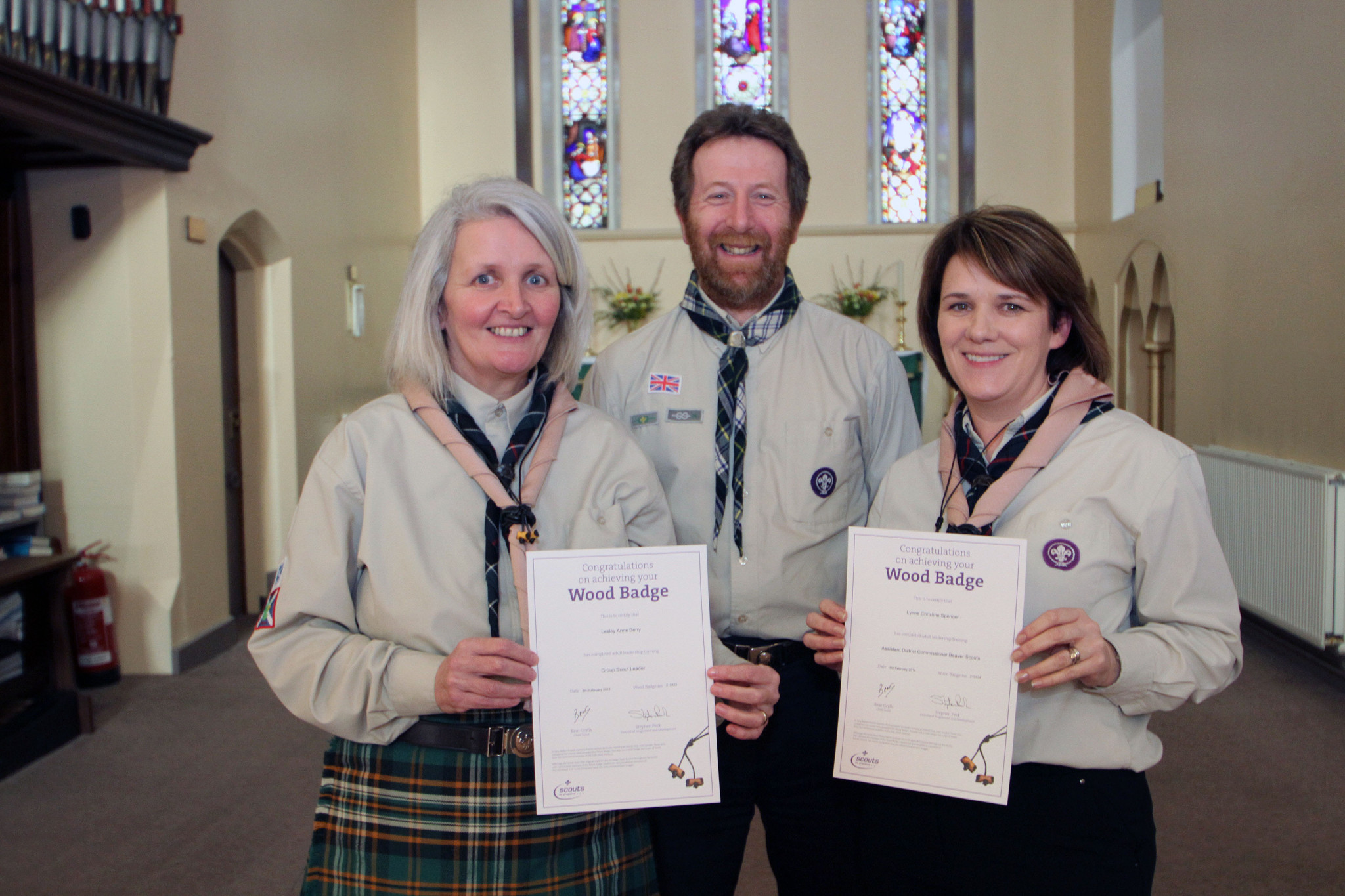 Lesley and Louise their wood badge